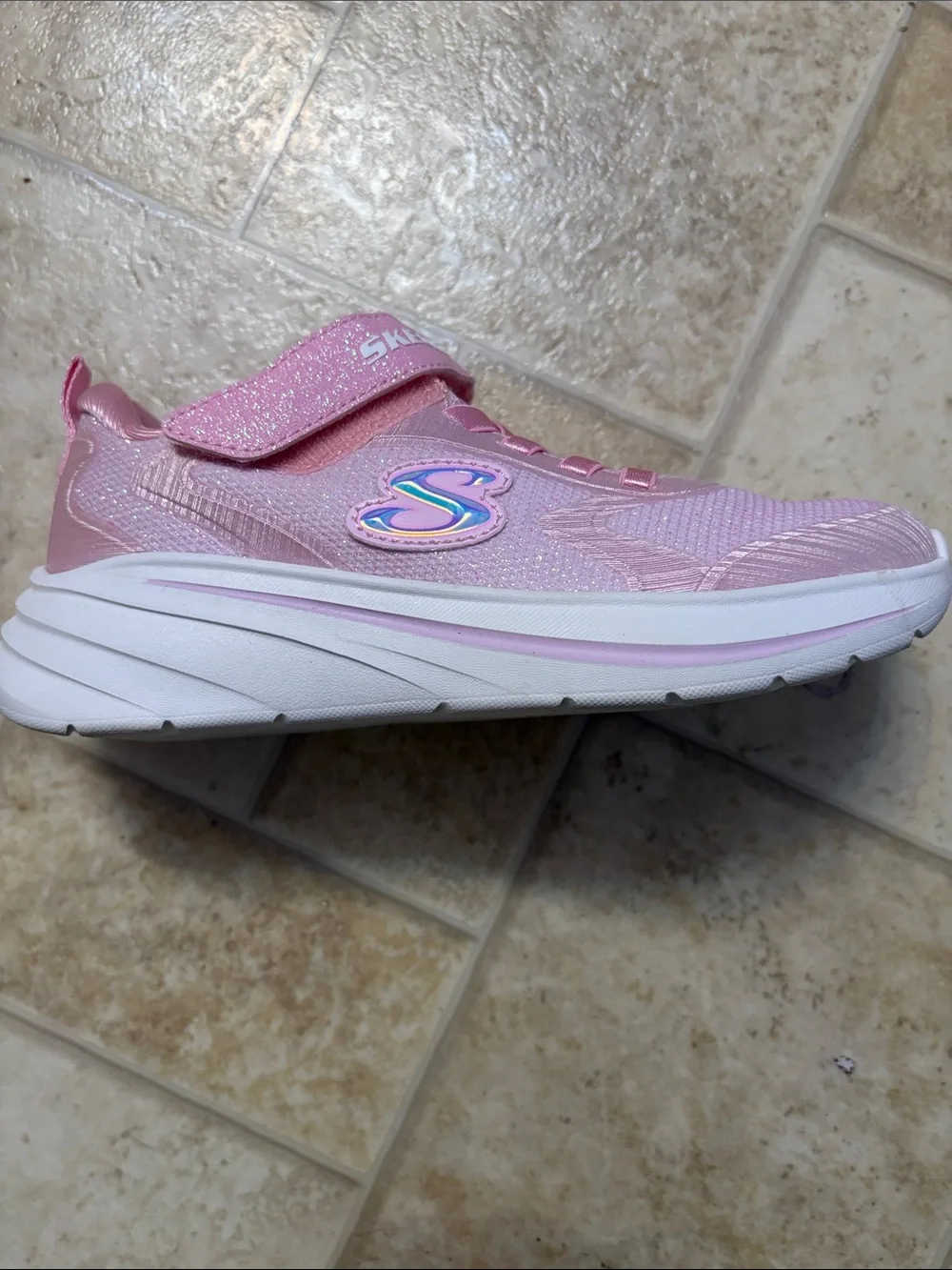 Skechers Light Pink Slip-On Athletic Sneakers for Kids